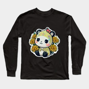 "Enchanted Whimsy: A Delightfully Cute Animal with a Marvelous Design" Long Sleeve T-Shirt